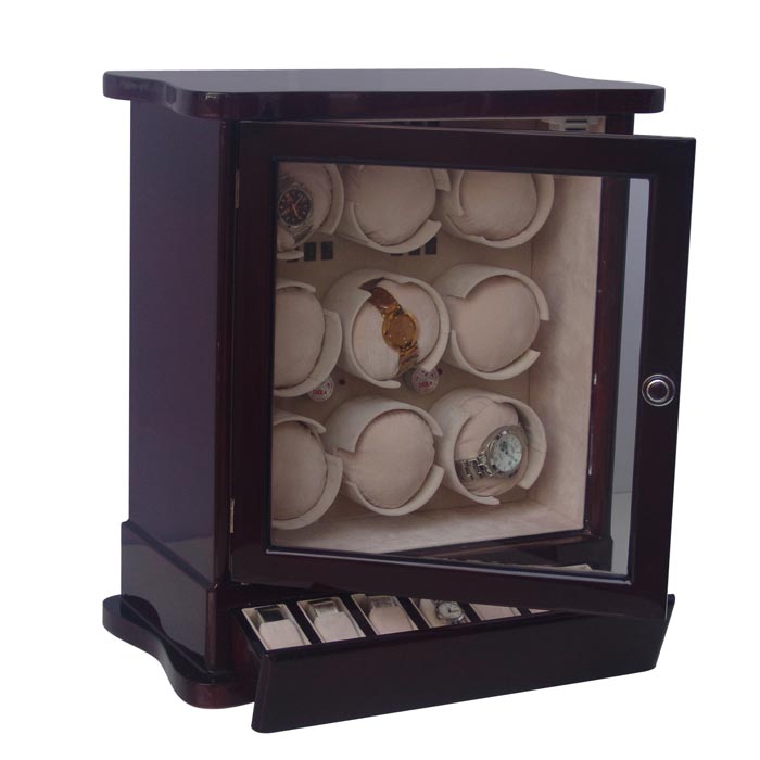 9 Watch winder with jewely and watch storge case
