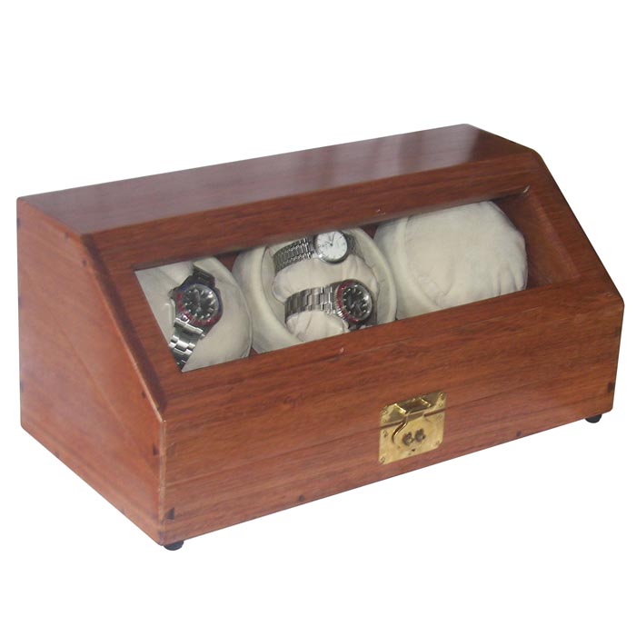 OEEA 3 or 6 Watch winder in rosewood with 8 watches storage
