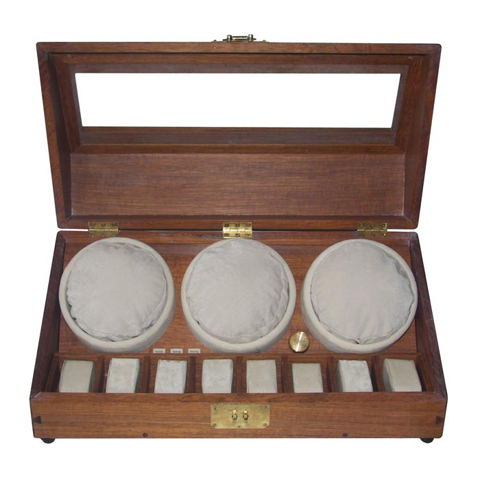 3 or 6 Watch winder in rosewood with 8 watches storage