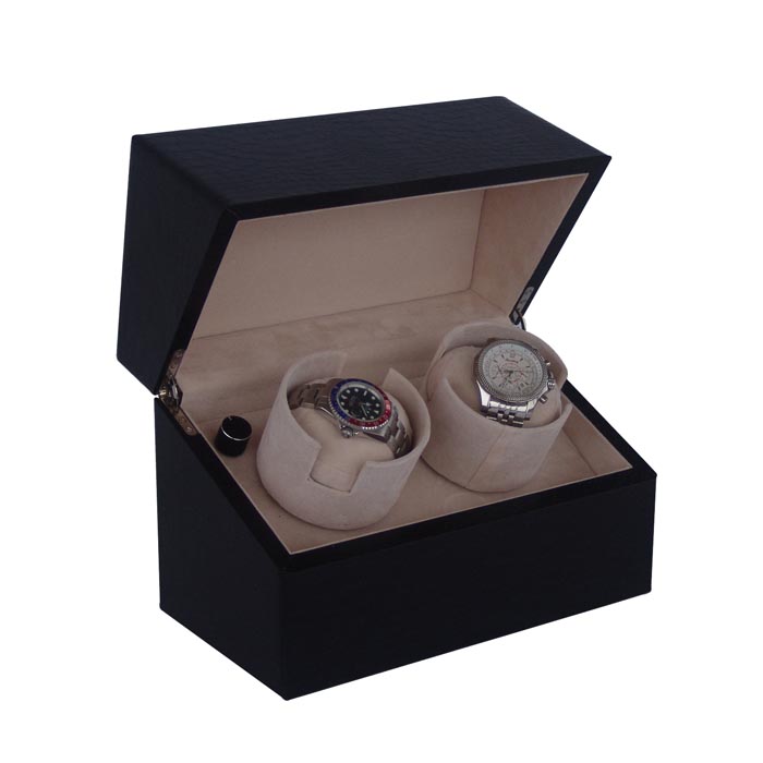 OEEA 皮制雙表裝自動手錶上鍊盒