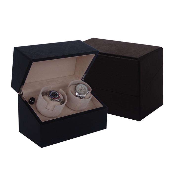 OEEA 皮制雙表裝自動手錶上鍊盒