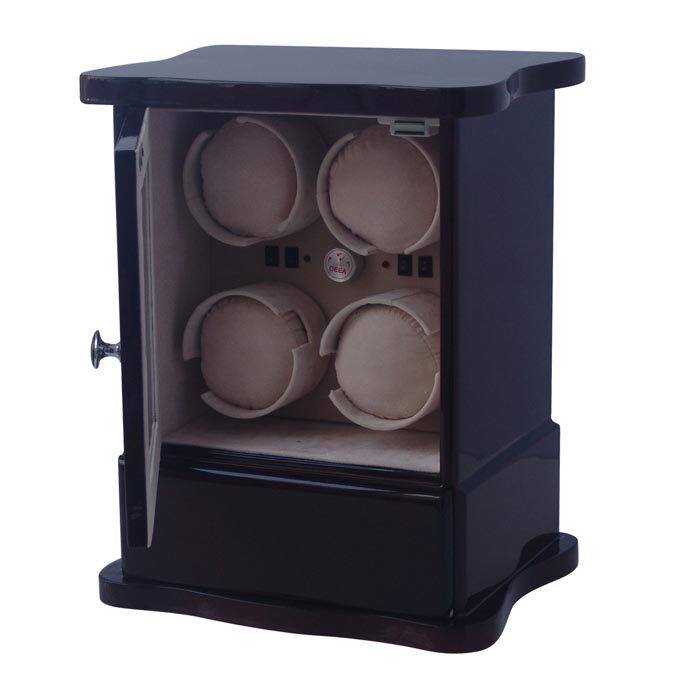 OEEA 4 watch winder with watch and jewely storge case