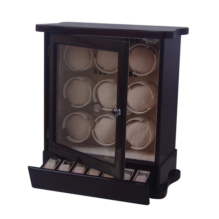 9 Watch winder with jewely and watch storge case