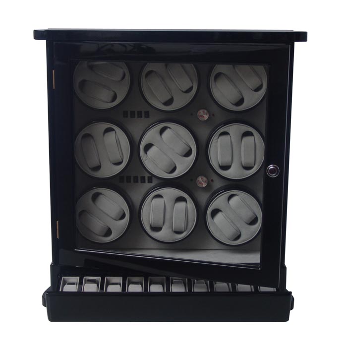 18 watch winder with watch and jewely storge case