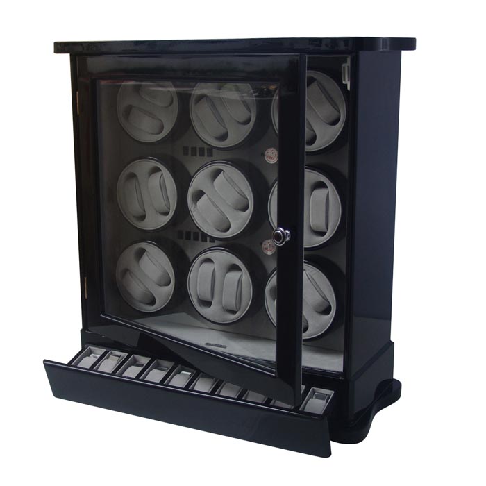 OEEA 18 watch winder with watch and jewely storge case