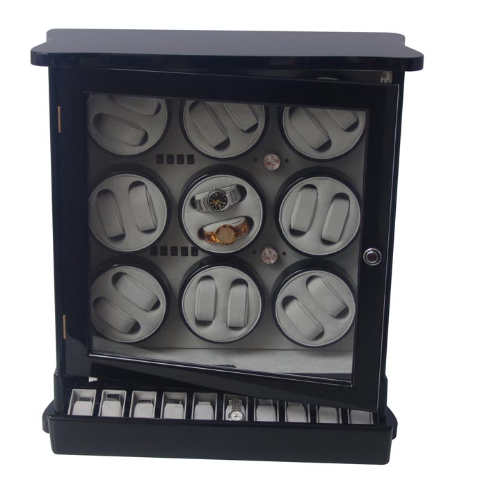 OEEA 18 watch winder with watch and jewely storge case