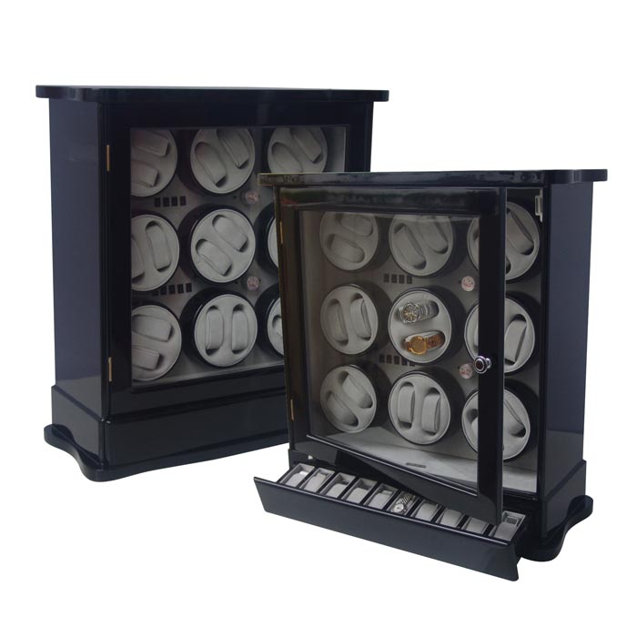 OEEA 18 watch winder with watch and jewely storge case