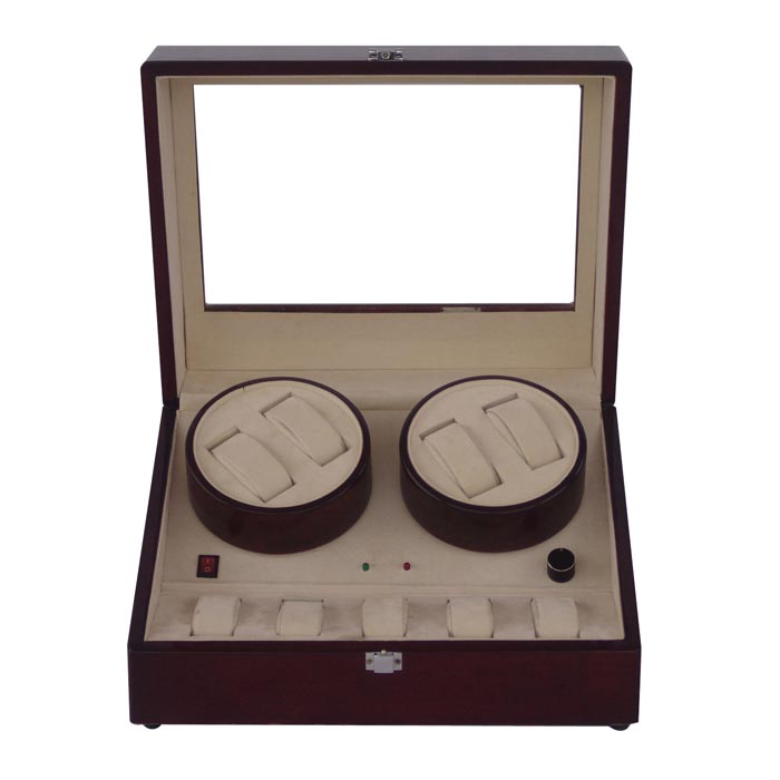 OEEA Quad watch winder with 6 watches case