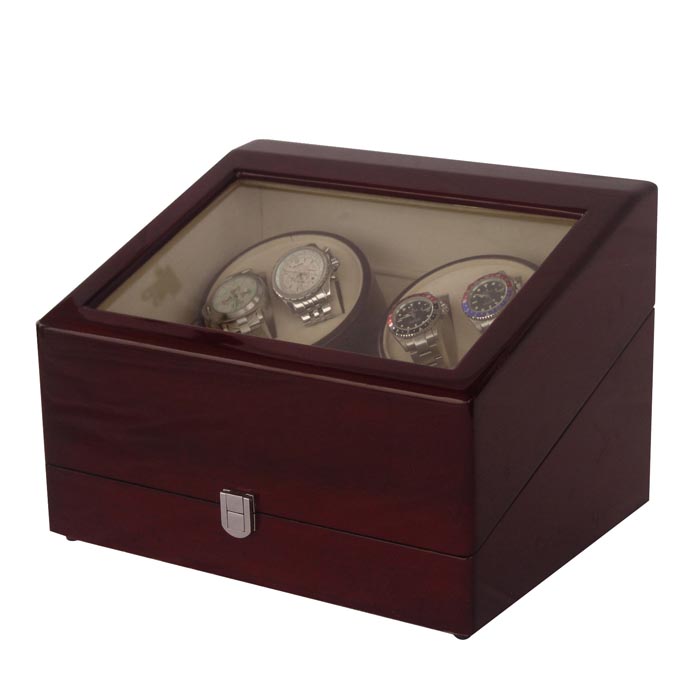 OEEA Quad watch winder with 6 watches case