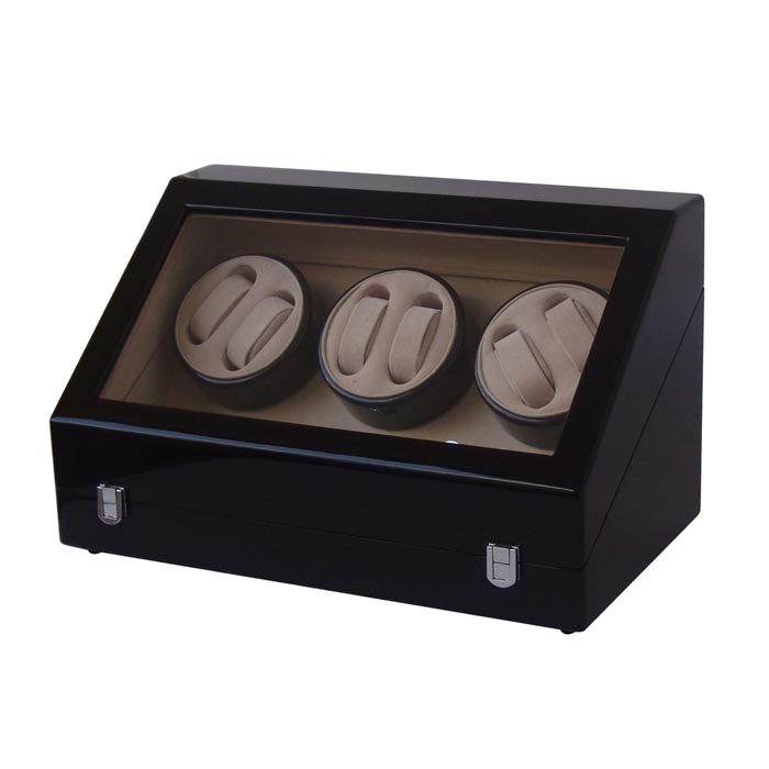 Six watch winders with 8 watch cases