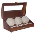 Triple watch winder in rosewood